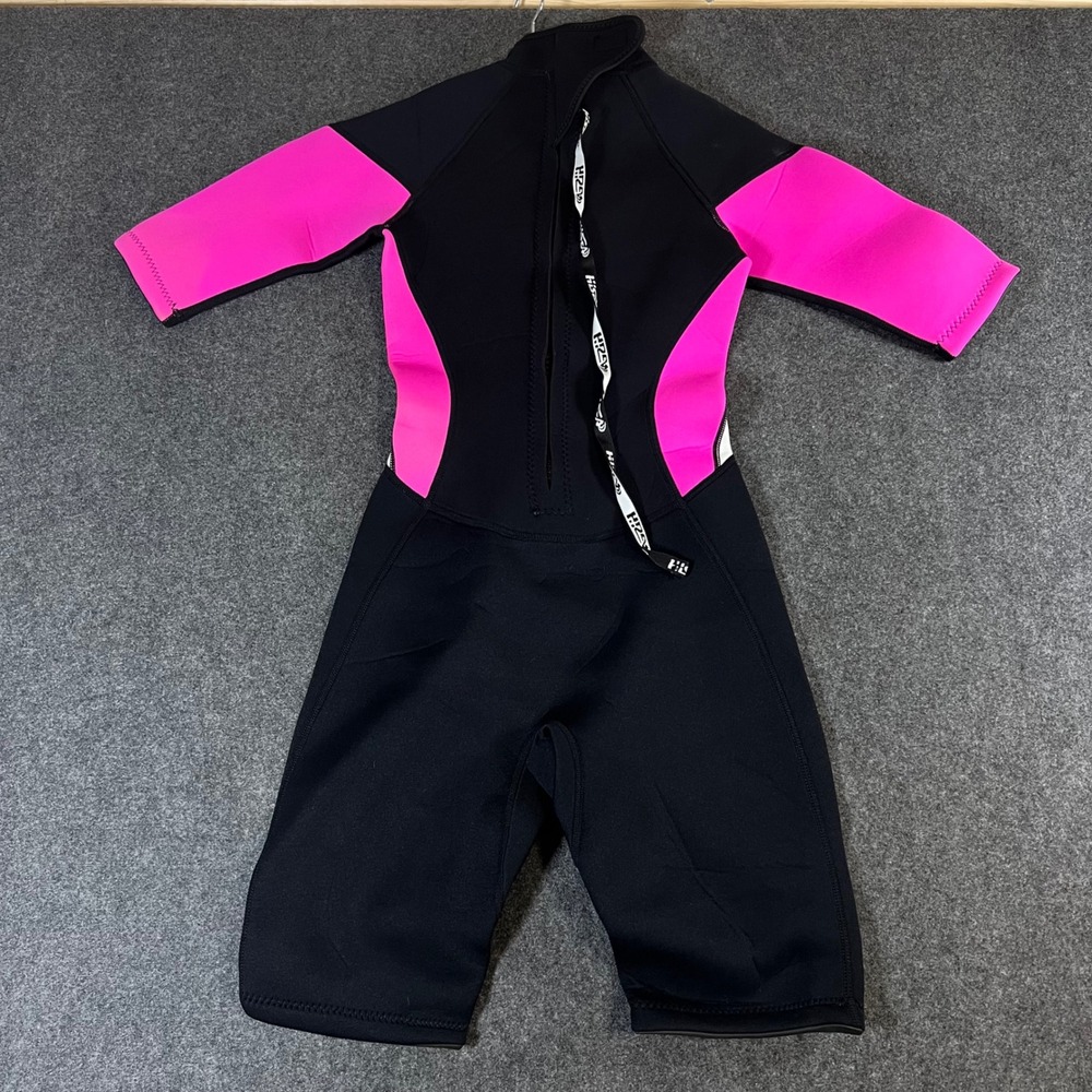 HISEA Scuba Donkey Womens Wetsuit Shorty Black Pink Neoprene Size Small